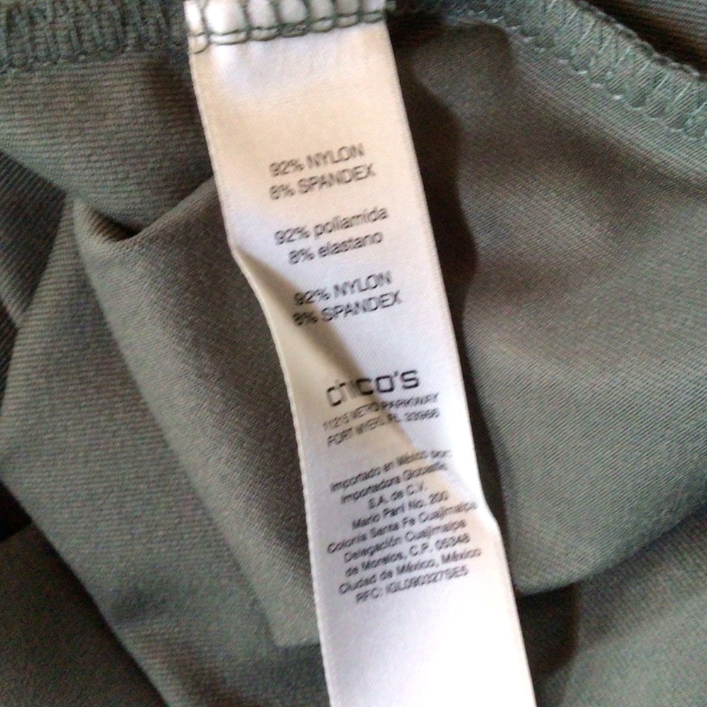 Chico's New size 3 Sage green microfiber tank top - Picture 3 of 5